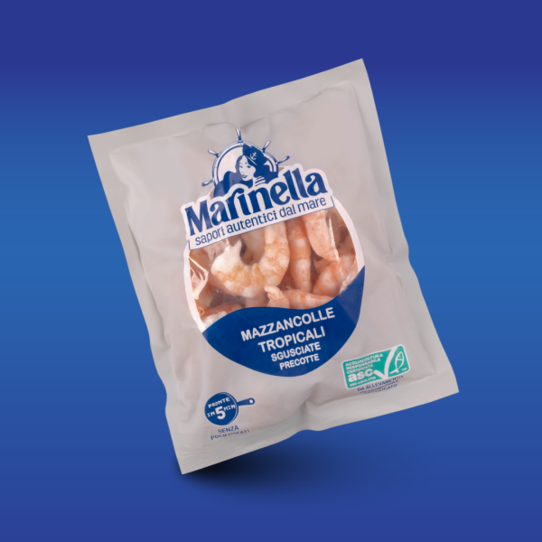 Mazzancolle tropicali precotte sgusciate