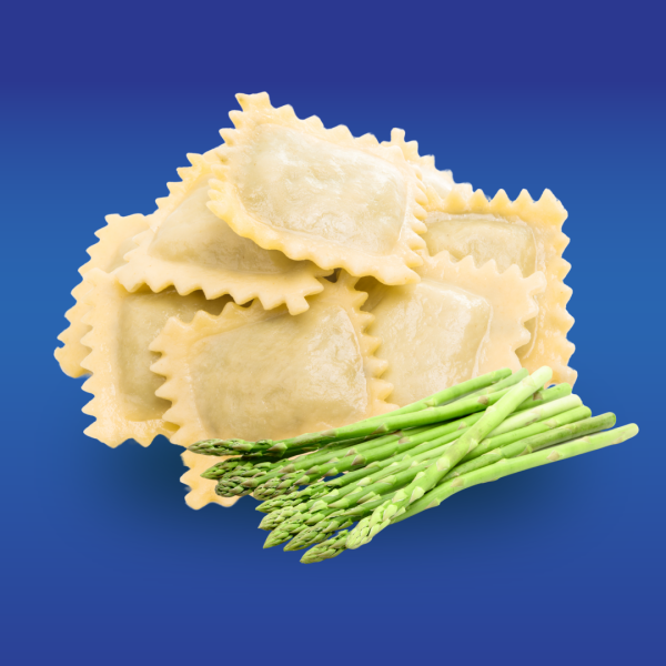 Ravioli ripieni agli asparagi